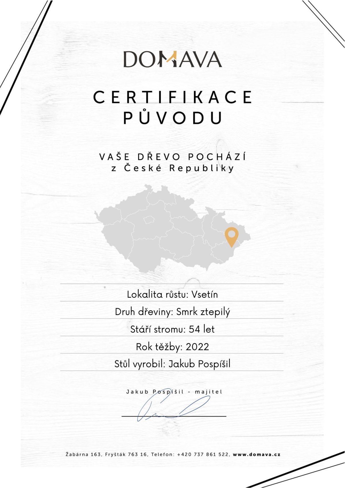 Certifikace původu